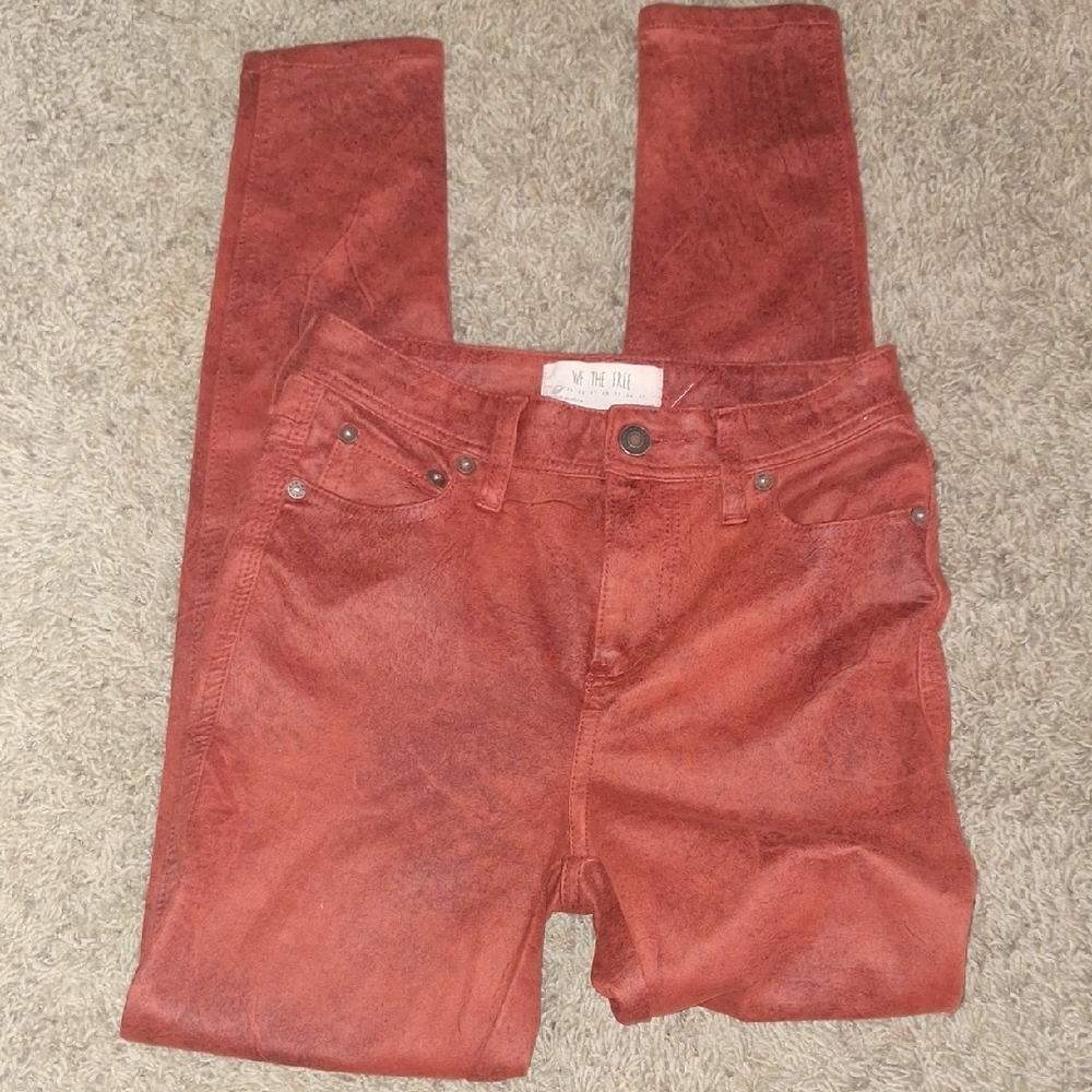 We The Free Burnt Orange Denim Size 24